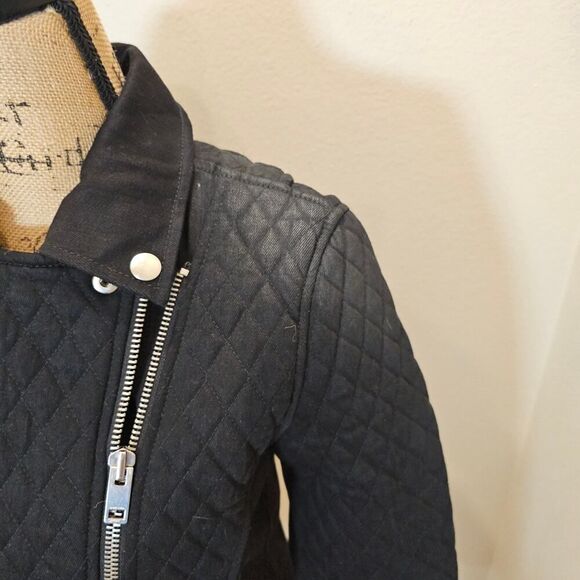 NWOT Diesel Black Moto Quilted Jacket Size Small - Picture 6 of 11